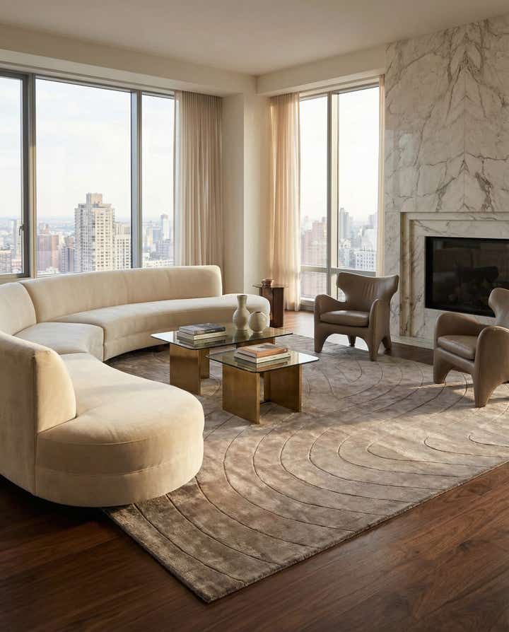 9' 7 x 13' Hand Knotted Darya Rug