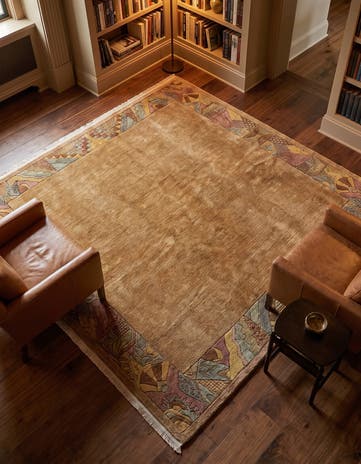 6' 7 x 6' 7 Hand Knotted Tibet Wool Square Rug