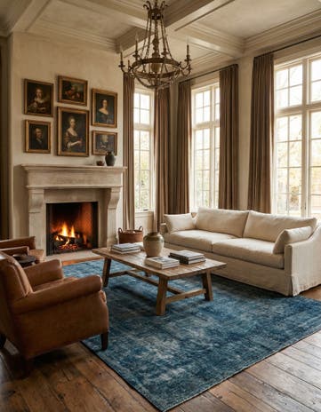 9' x 12' 5 Hand Knotted Ultra Vintage Persian Wool Rug
