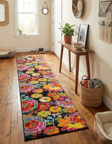Black Tuscany Runner Rug