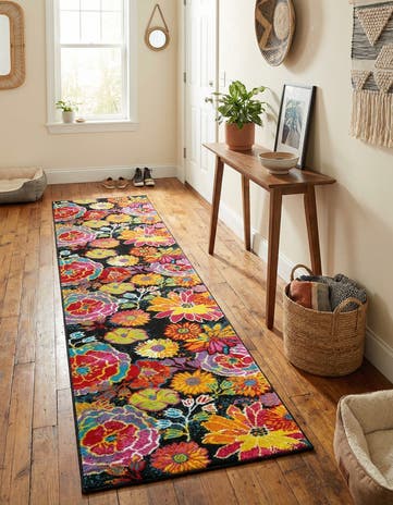 Black Tuscany Runner Rug