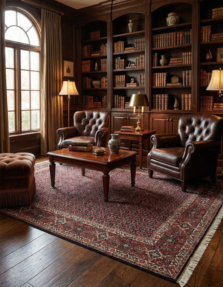 Detail image of  6' 11 x 9' 9 Bidjar Wool Rug