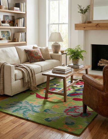 5' 1 x 8' Agra Wool Rug