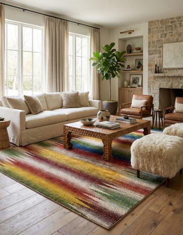 6' 11 x 9' 11 Kashkuli Rug