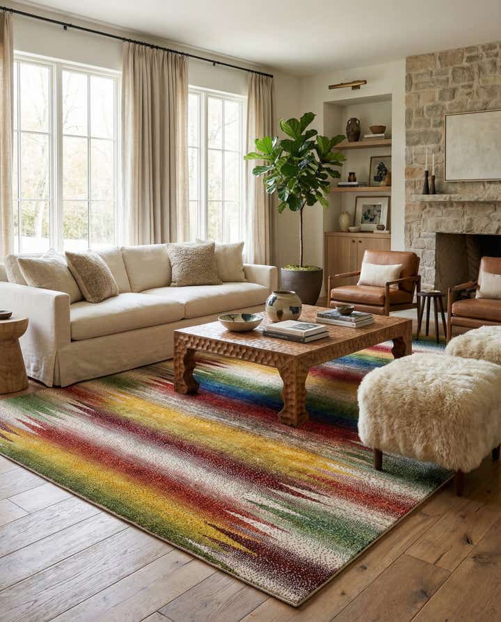 6' 11 x 9' 11 Kashkuli Rug