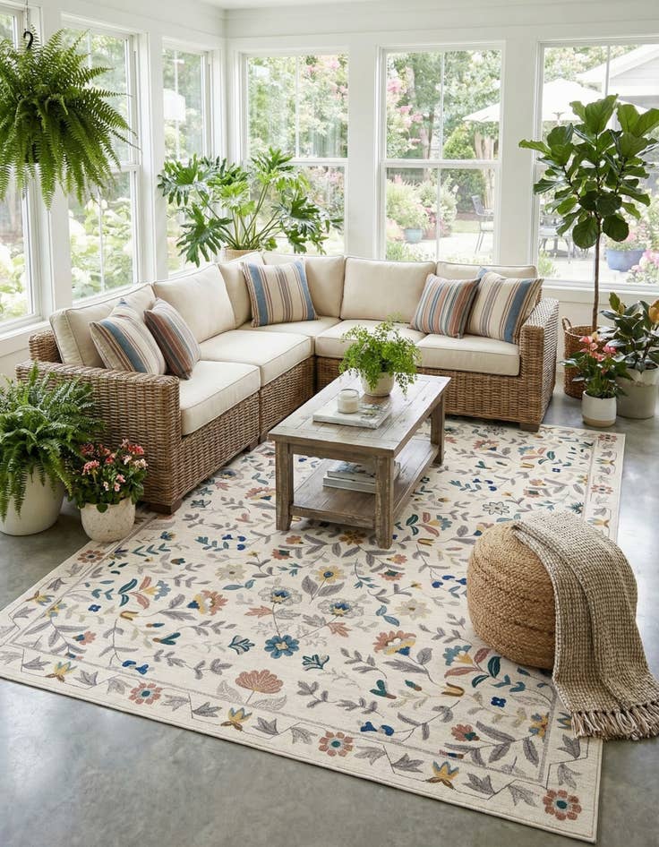 Detail image of  9' x 12' Blossom Rug