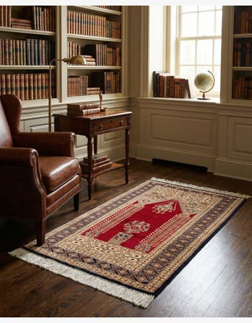 2' 6 x 4' 4 Hand Knotted Bokhara Wool Rug