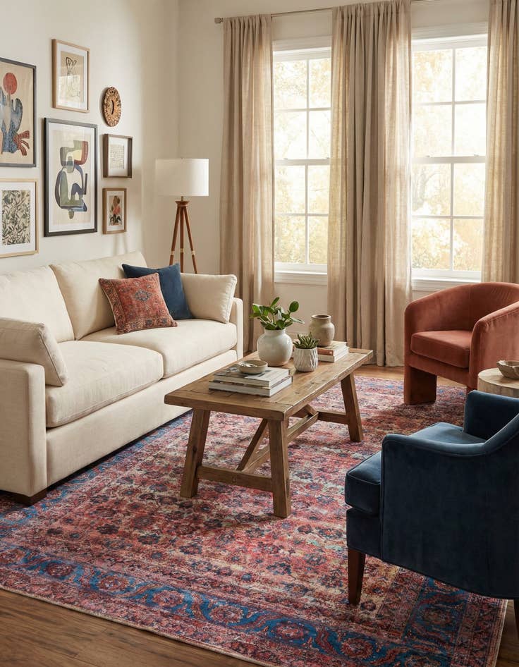 Detail image of  9' 2 x 12'  Washable Maahru Rug