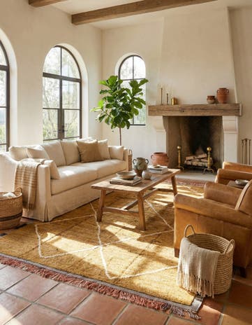 8' 7 x 12' Hand Knotted Moroccan Wool Rug