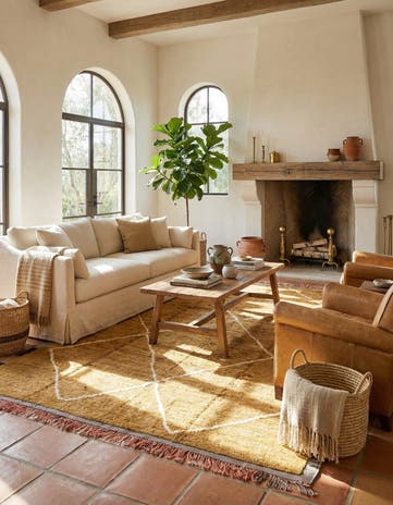 8' 7 x 12' Hand Knotted Moroccan Wool Rug