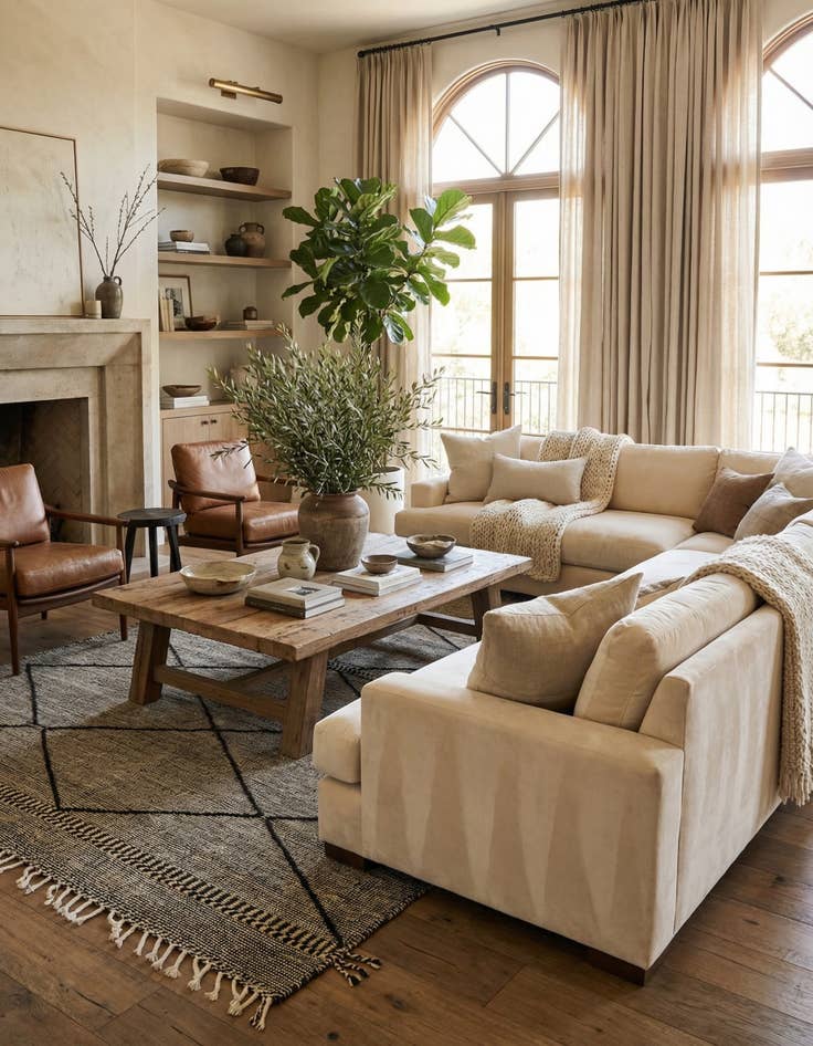 Detail image of 6' 9 x 9' 6  Hand Knotted Moroccan Wool Rug