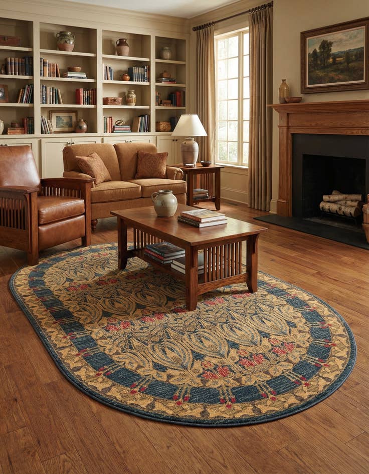 Detail image of 5' x 8' Kensington Oval Rug