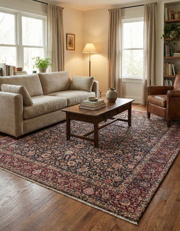 Navy Blue Boutique Rug