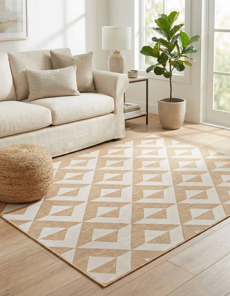 Detail image of 4' x 6' Easy-Clean Jill Zarin Napa Indoor / Outdoor Rug