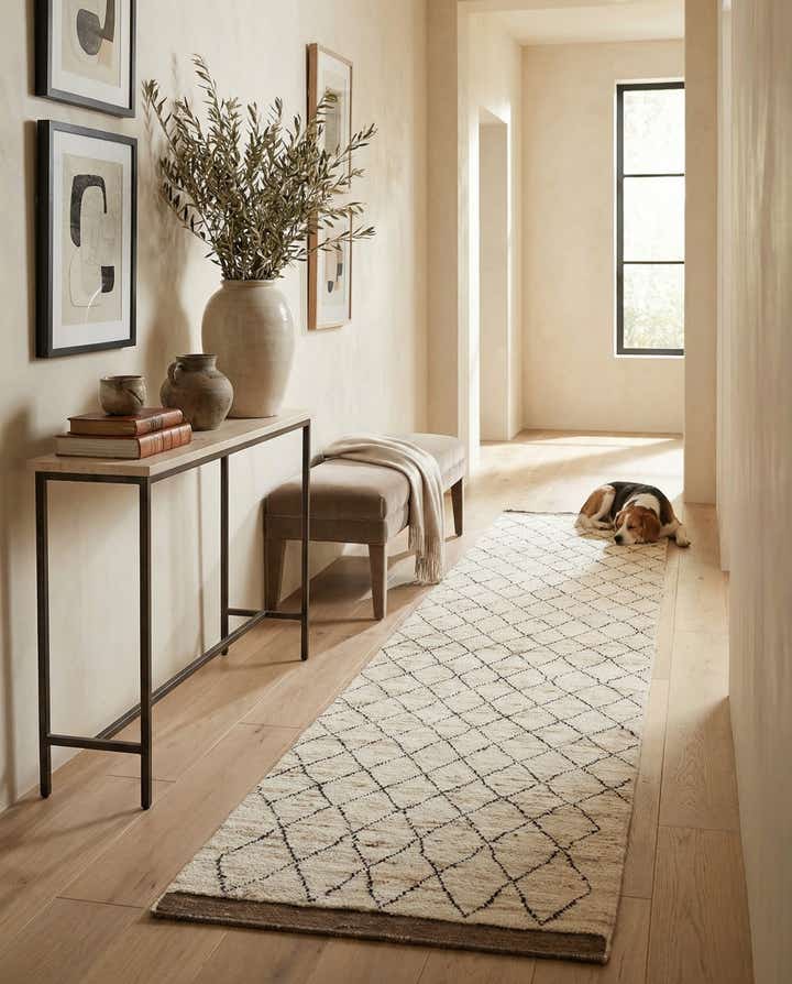 3' 2 x 15' 10 Hand Knotted Moroccan Wool Runner Rug