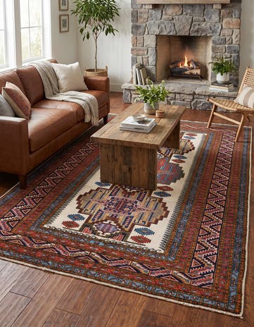 5' 2 x 7' 4 Hand Knotted Kars Wool Rug