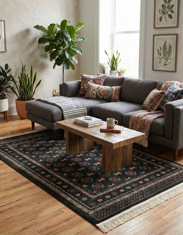 Detail image of 4' x 6' Bokhara Rug