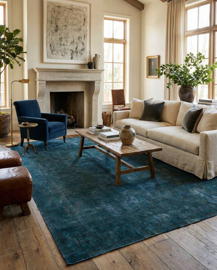Detail image of 7' 8 x 10' 11 Hand Knotted Ultra Vintage Persian Wool Rug