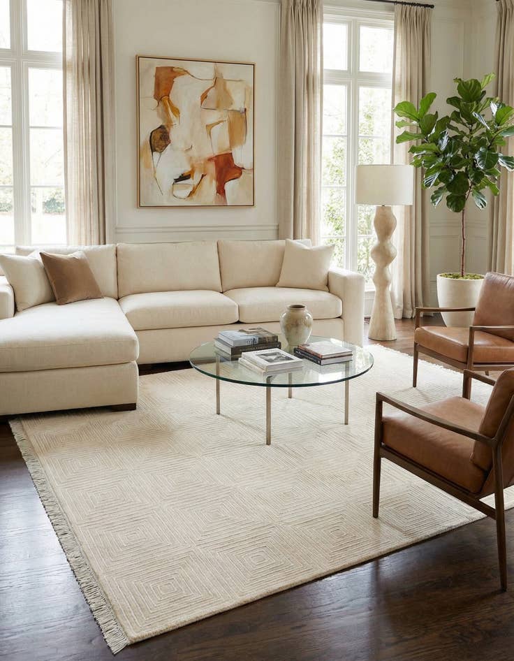 Detail image of 8' 2 x 11' 6  Hand Knotted Darya Wool Rug