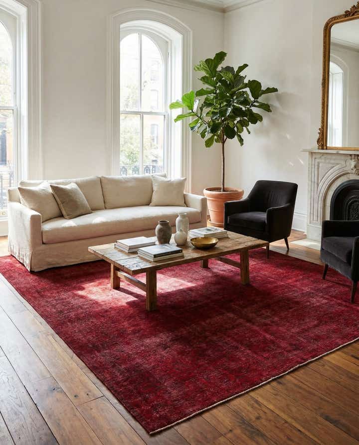 9' 4 x 13' Hand Knotted Ultra Vintage Persian Wool Rug