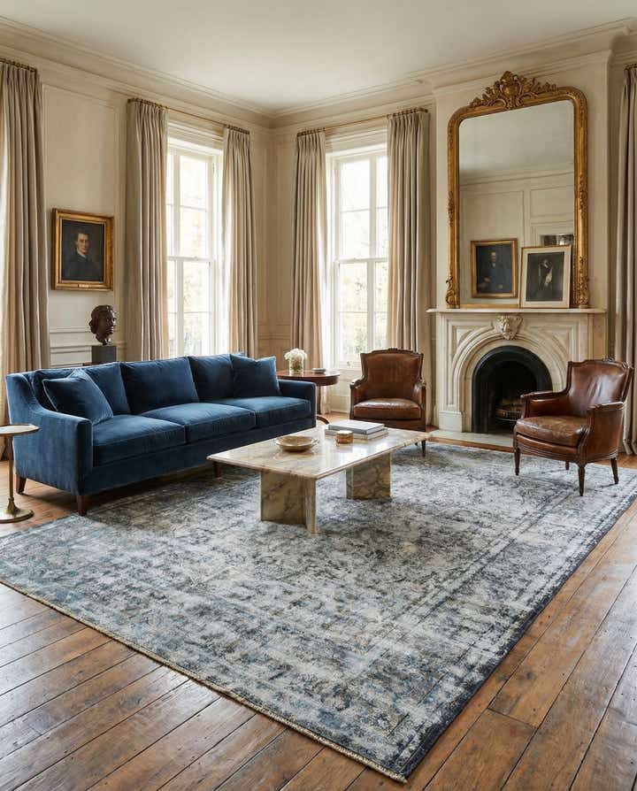 9' 11 x 13' 3 Vintage Royal Wool Rug