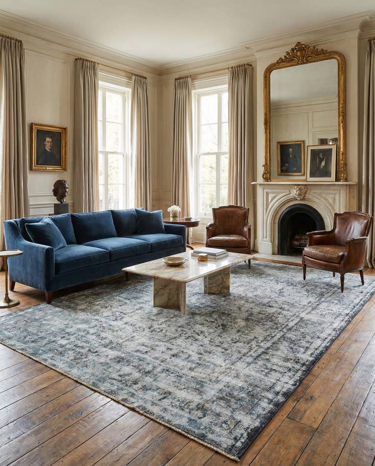 Detail image of 9' 11 x 13' 3 Vintage Royal Wool Rug