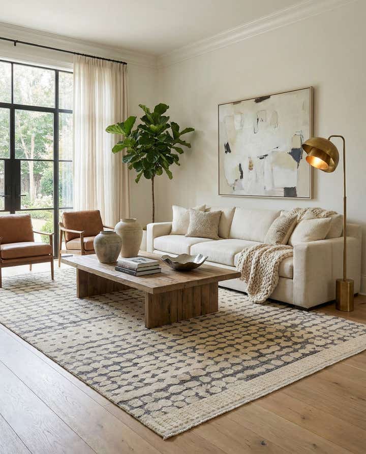 8' 11 x 13' Hand Knotted Darya Wool Rug