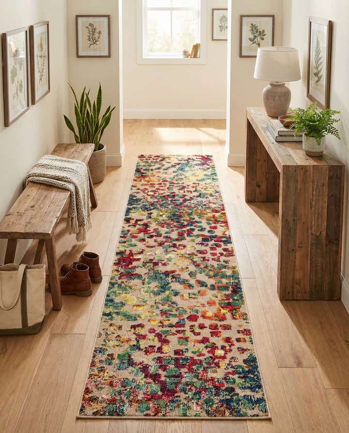 2' 7 x 10' Easy-Clean Casablanca Indoor / Outdoor Runner Rug