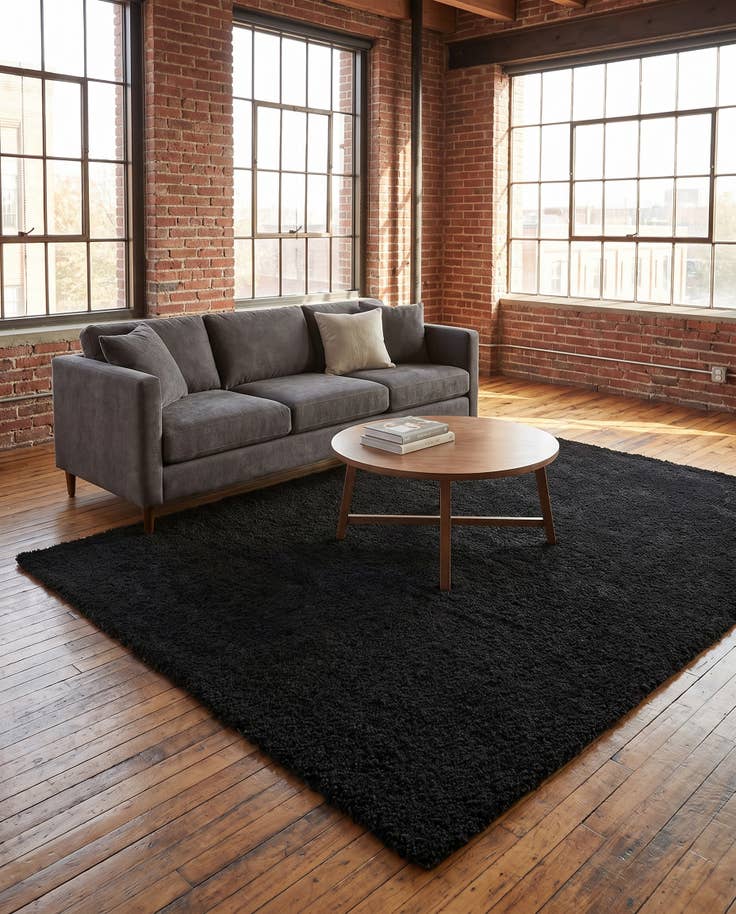 Detail image of 7' 10 x 10' Solid Frieze Rug
