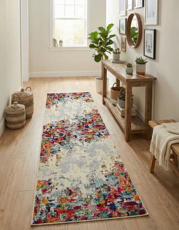 2' 2 x 6' 9 Washable Theia Runner Rug