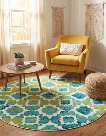 5' 3 x 5' 3 Azalea Round Rug