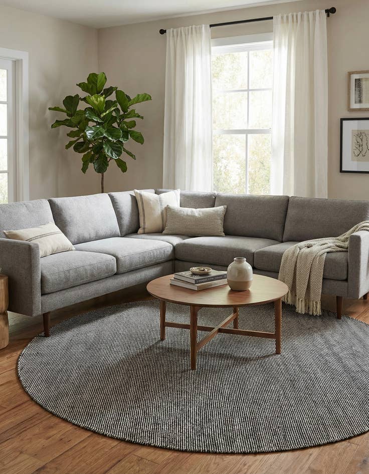 Detail image of 7' 10 x 7' 10  Washable Jill Zarin Palm Springs Indoor / Outdoor Round Rug