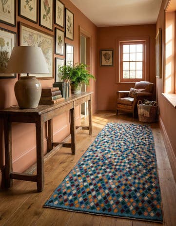 3' x 9' 7 Hand Knotted Balouch Wool Runner Rug