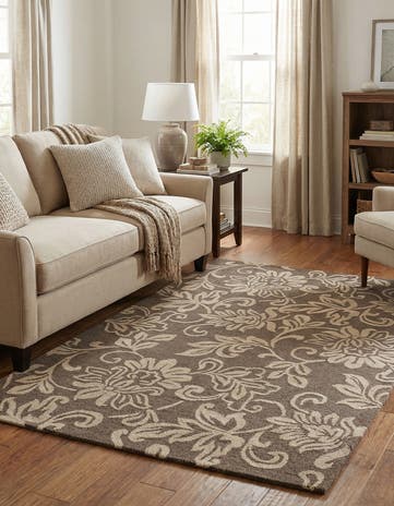 5' x 8' Agra Wool Rug