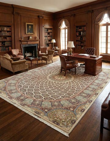 11' 3 x 16' 3 Hand Knotted Tabriz Persian Rug