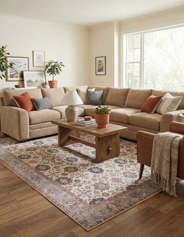 9' 5 x 13' 1 Washable Timeless Rug