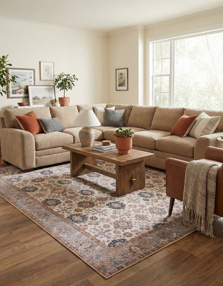 9' 5 x 13' 1 Washable Timeless Rug