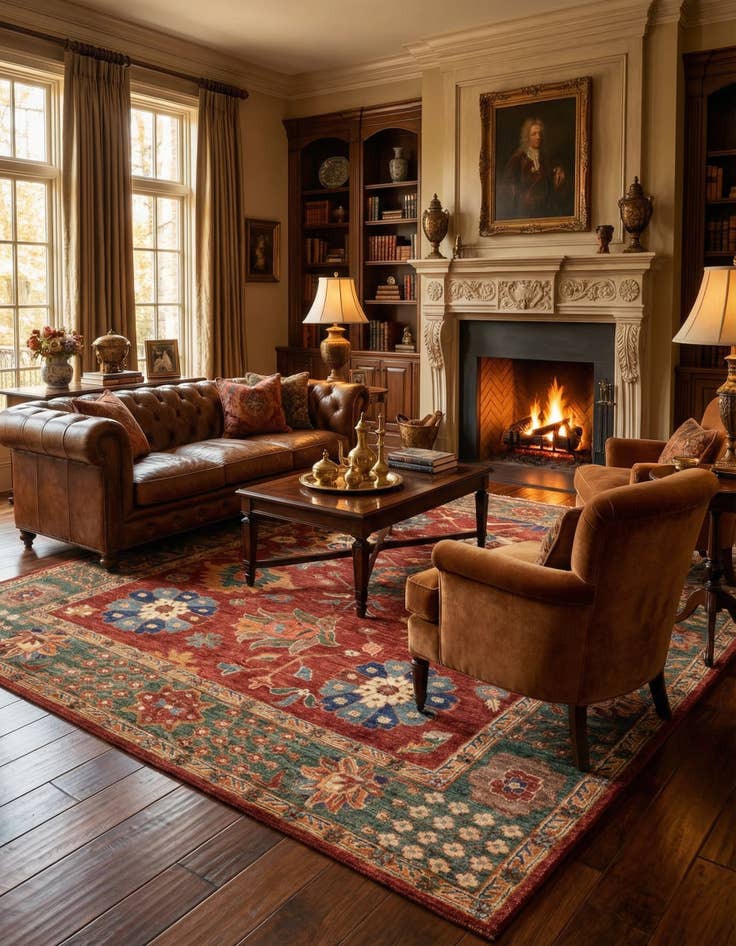 Detail image of 5' 9 x 7' 8 Hand Knotted Ariana Ziegler Rug