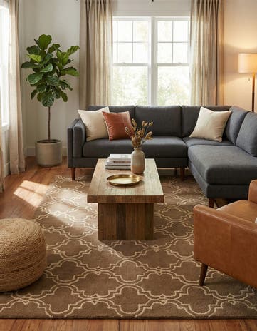 5' x 8' Luna Wool Rug