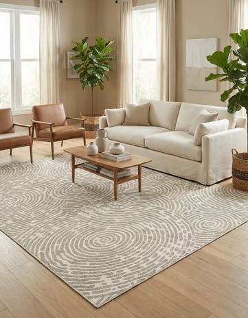9' x 12' Easy-Clean Modern Indoor / Outdoor Rug