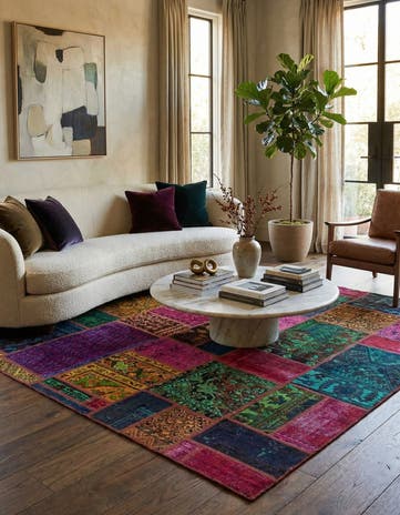 6' x 7' 6 Hand Knotted Ultra Vintage Persian Wool Rug