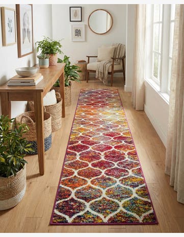 Lattice Frieze Runner Rug