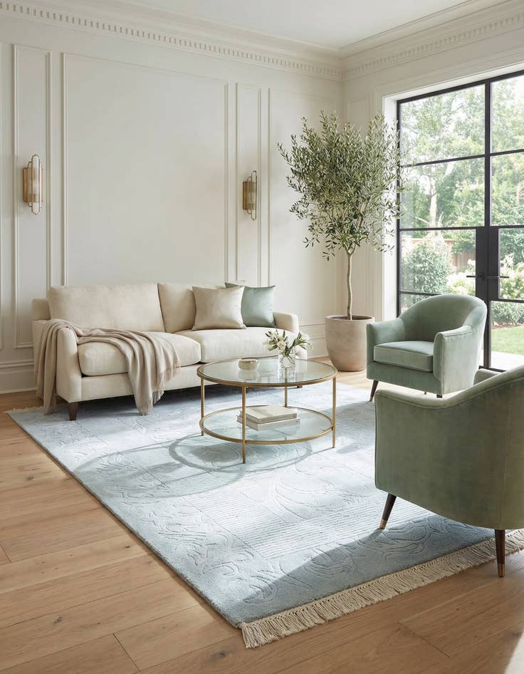 Detail image of 2' 9 x 5' 2  Hand Knotted Darya Wool Rug