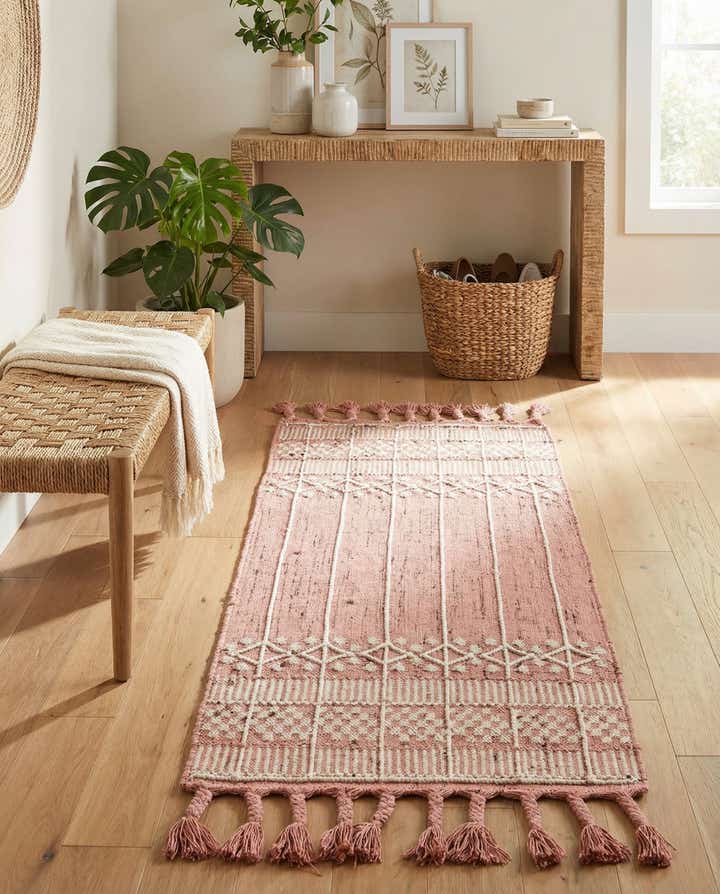 2' 2 x 5' 1 Easy-Clean Eco Bohemian Indoor / Outdoor Runner Rug
