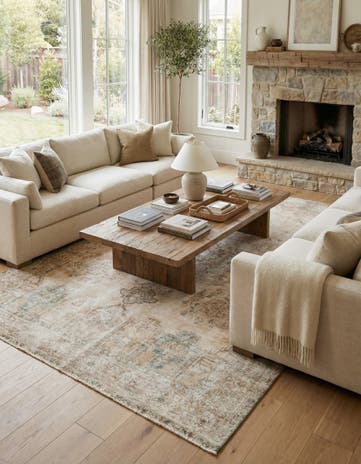 6' 10 x 10' Hand Knotted Ultra Vintage Persian Wool Rug
