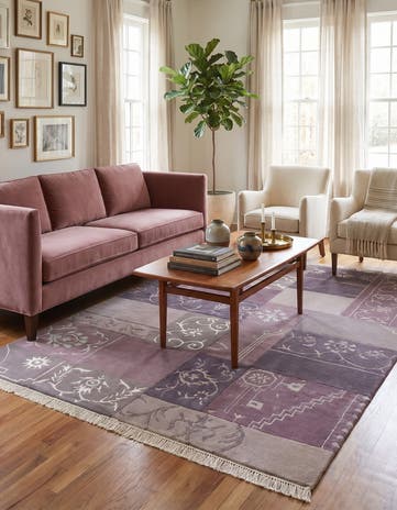 4' 7 x 6' 7 Hand Knotted Darya Wool Rug