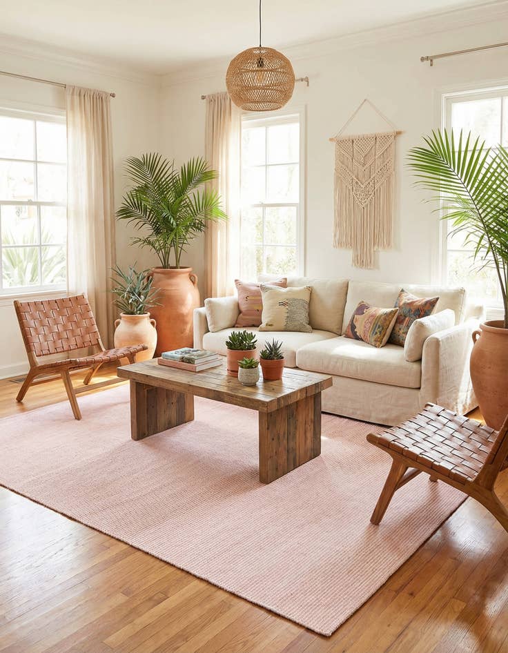 Detail image of 6' 1 x 9' Easy-Clean Jill Zarin Palm Springs Indoor / Outdoor Rug