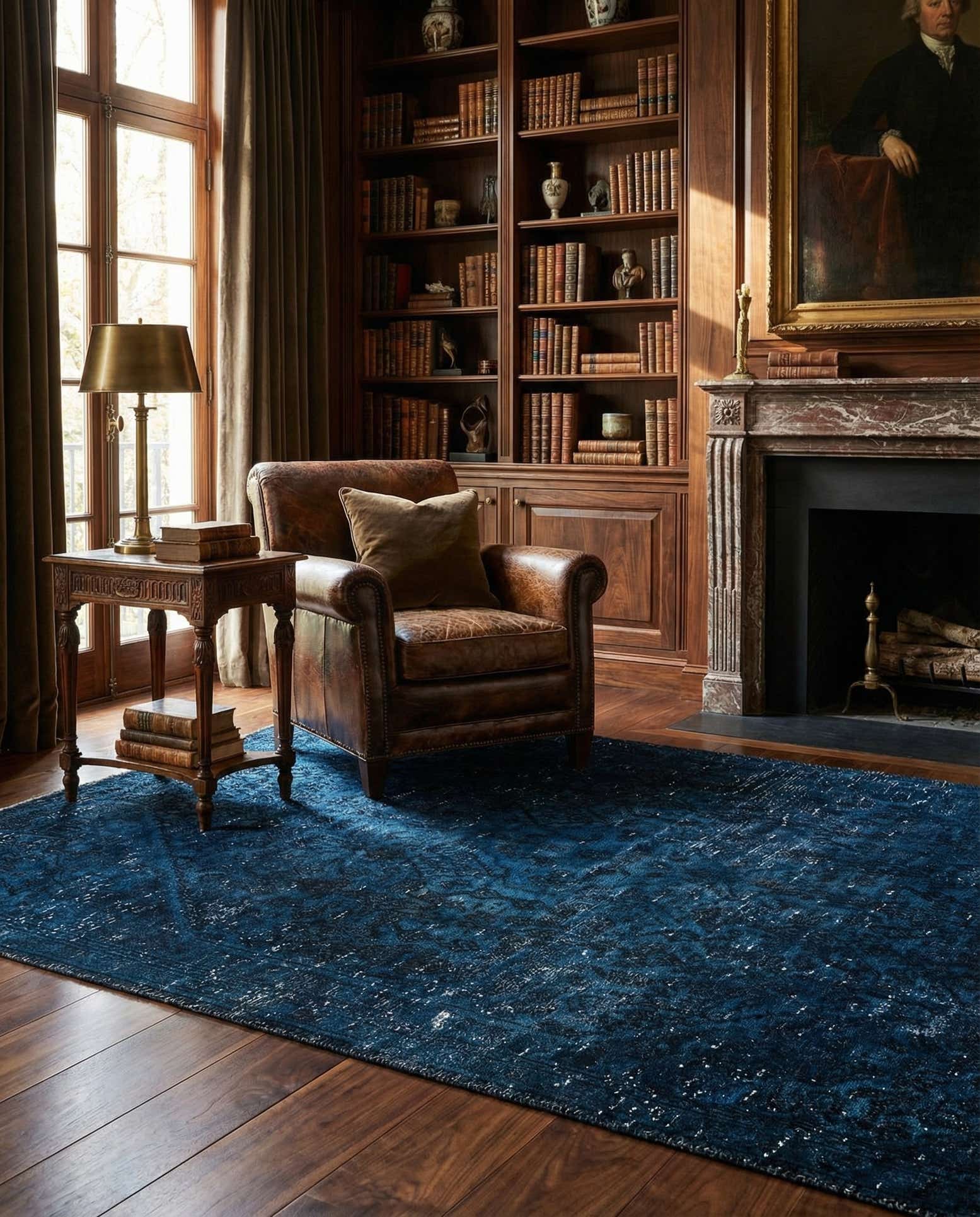 5' 10 x 8' Hand Knotted Ultra Vintage Persian Wool Rug