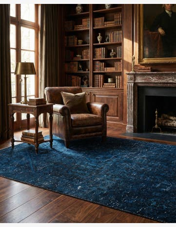 5' 10 x 8' Hand Knotted Ultra Vintage Persian Wool Rug