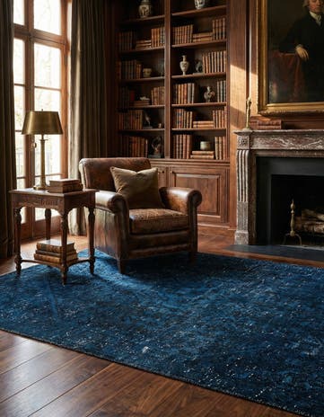5' 10 x 8' Hand Knotted Ultra Vintage Persian Wool Rug